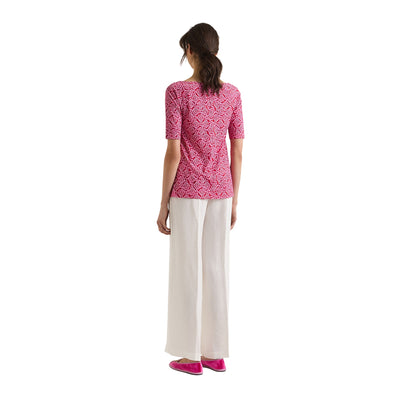 T-shirt Donna Summer Coral Rosa modella retro