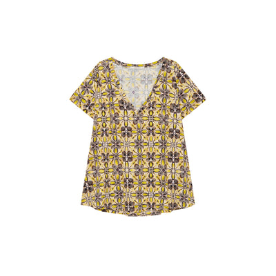 T-shirt Donna con fantasia Caleido Flower