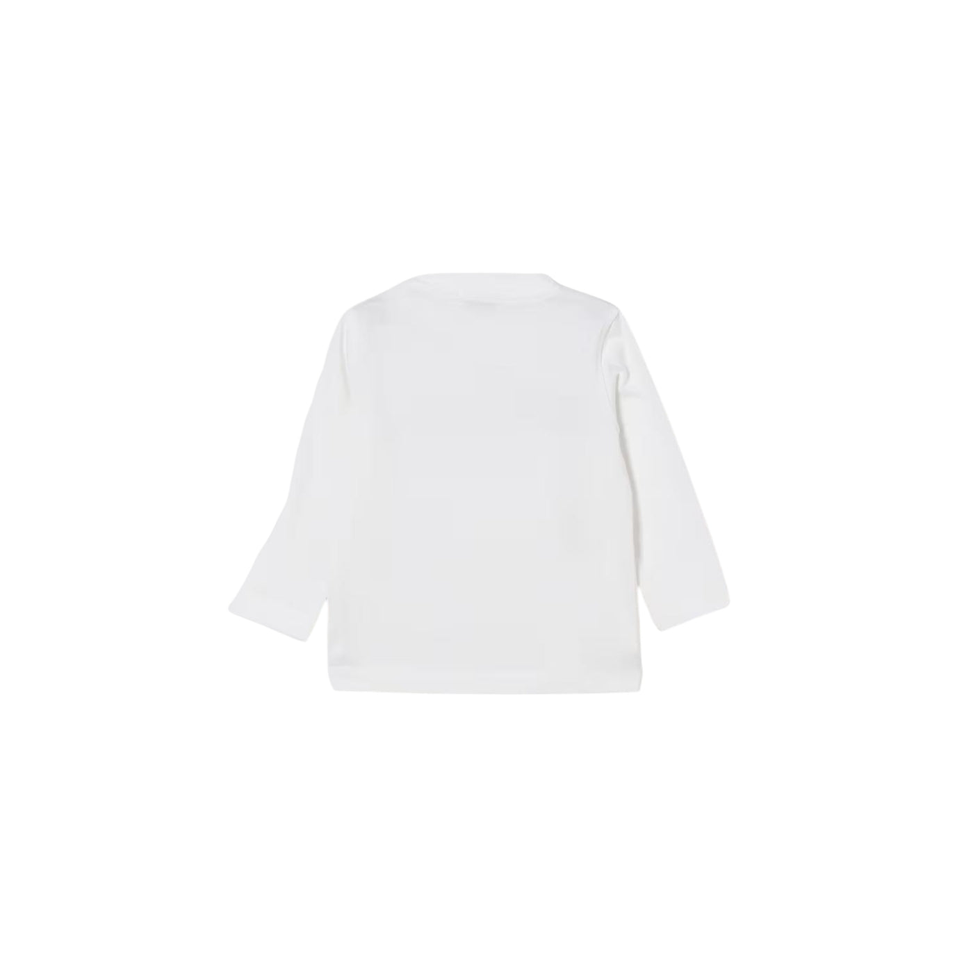 T-shirt Junior a girocollo, con bottoni sulla spalla e logo frontale