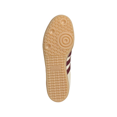 Sneakers Unisex Samba beige con dettagli bordeaux suola