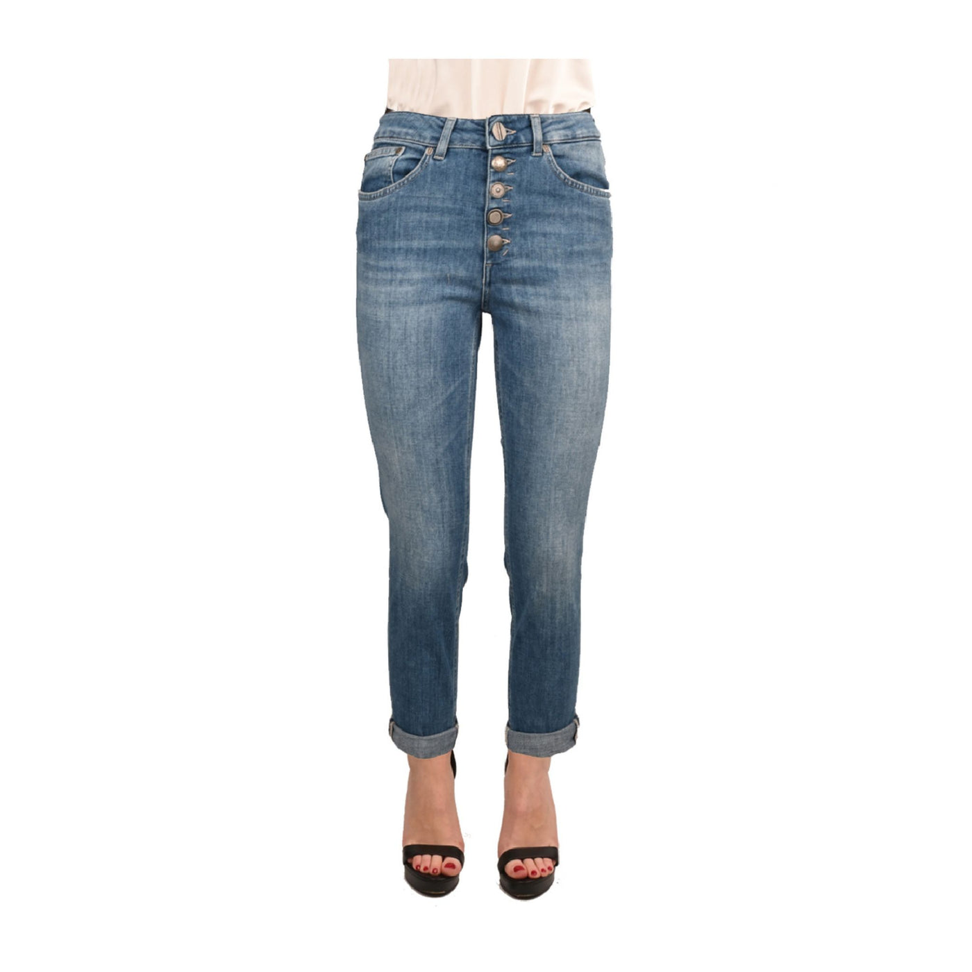 Jeans Donna dalla vestibilità slim cinque tasche