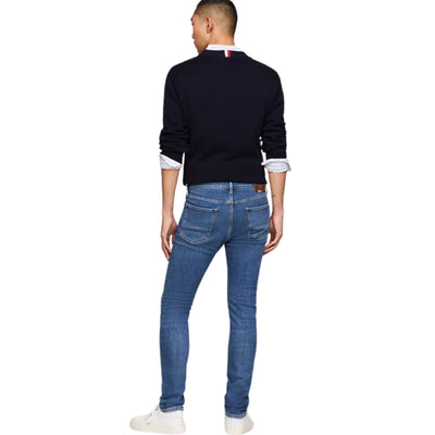 Retro modello con Jeans in cotone modello cinque tasche