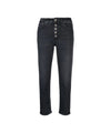 Women's jeans with jewel button