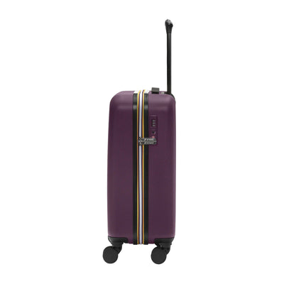 Trolley Unisex Viola, rigido, da cabina con logo in tono colore