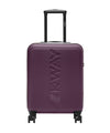 Trolley Unisex Viola, rigido, da cabina con logo in tono colore