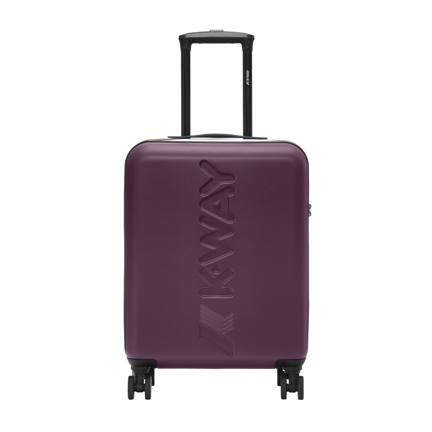 Trolley Unisex Viola, rigido, da cabina con logo in tono colore