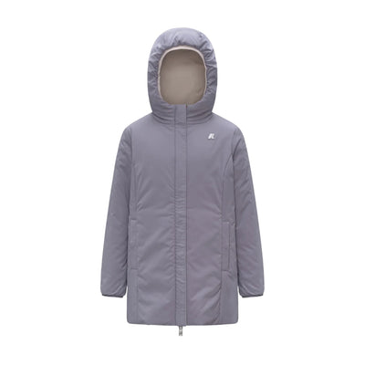 Giubbotto Bambina impermeabile double face lilla