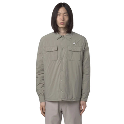 Giubbotto Uomo a camicia Umbert Verde modello frontale