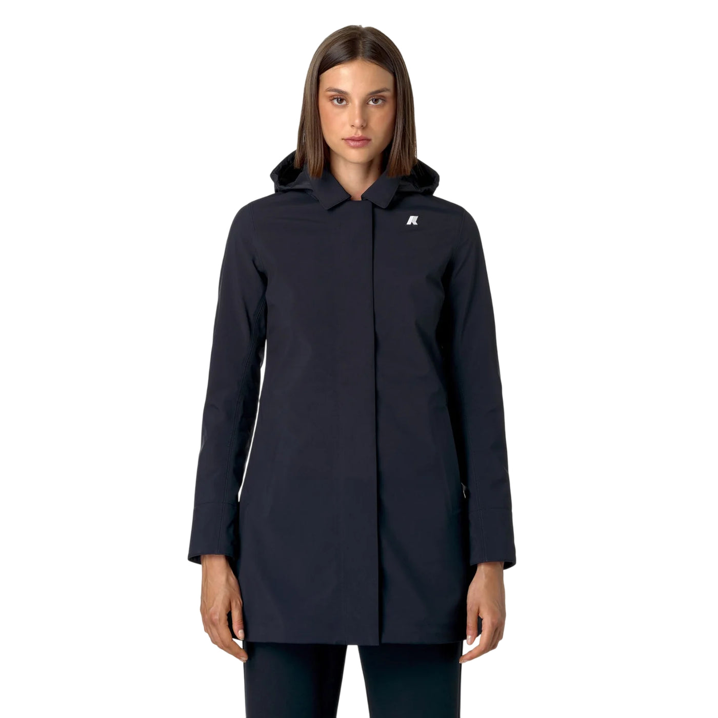 Giubbotto Donna Mathy Bonded, medio, con logo gommato