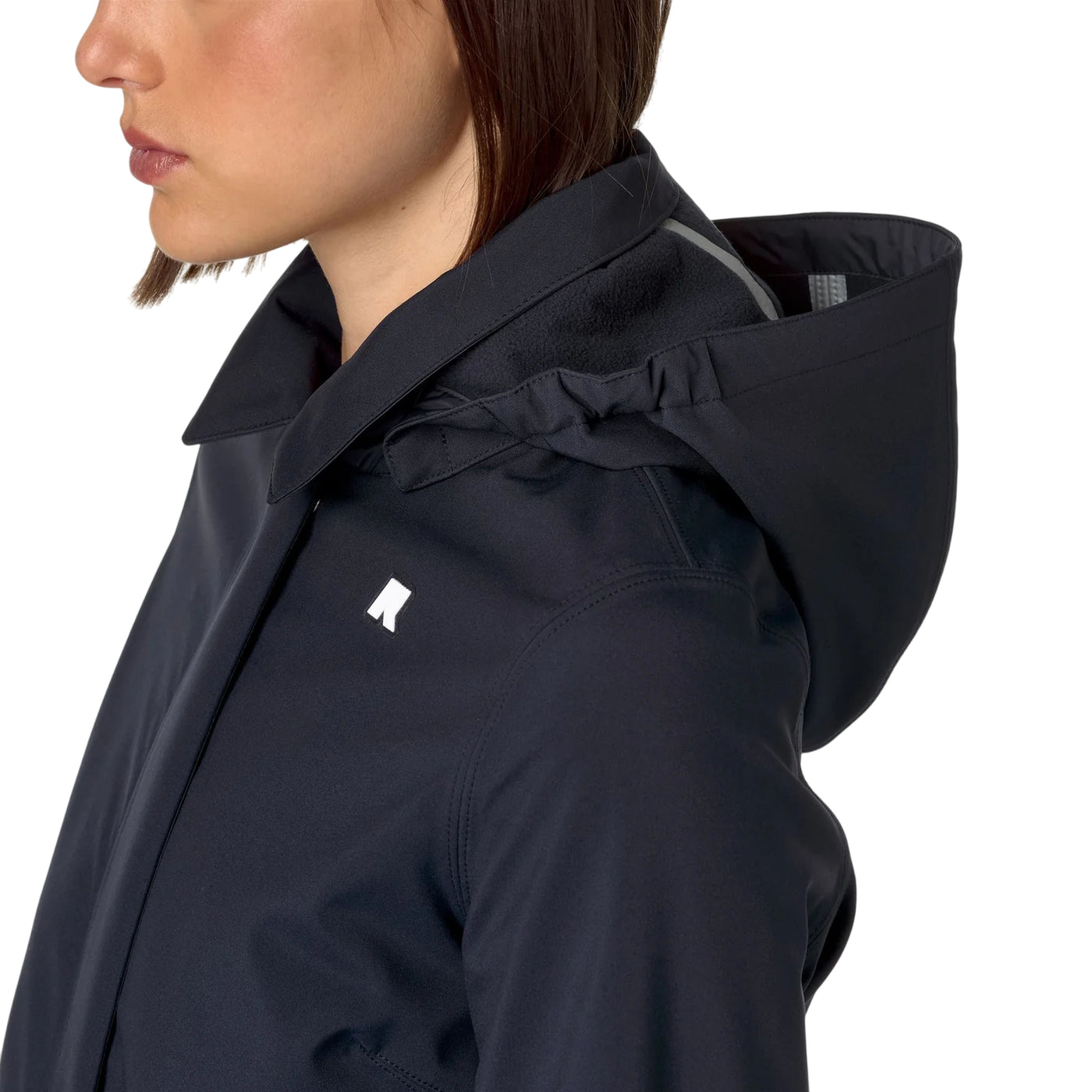 Giubbotto Donna Mathy Bonded, medio, con logo gommato