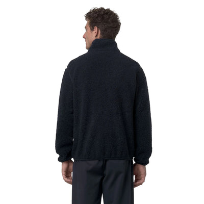 Giubbotto Uomo Reversibile effetto sherpa Blu modello retro