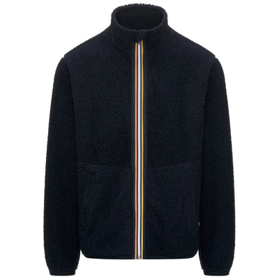 Giubbotto Uomo Reversibile effetto sherpa Blu