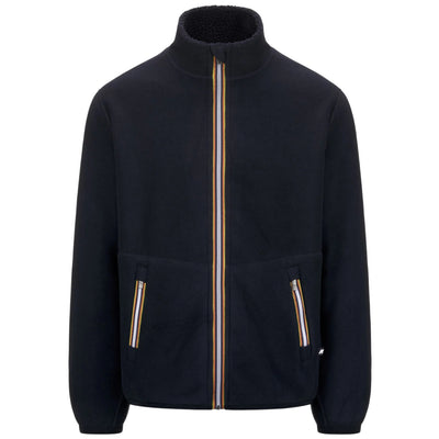 Giubbotto Uomo Reversibile effetto sherpa Blu