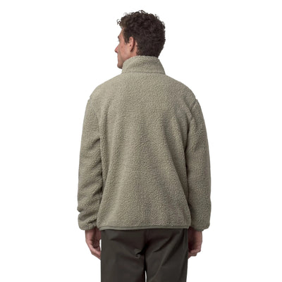 Giubbotto Uomo Reversibile effetto sherpa Verde modello retro