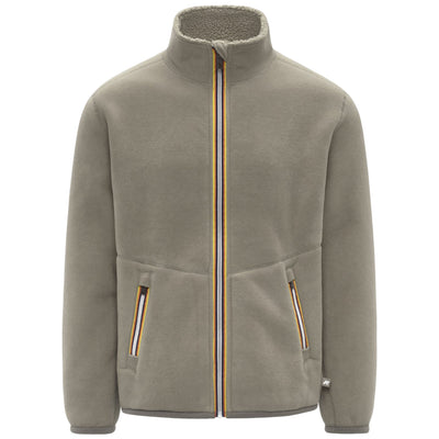Giubbotto Uomo Reversibile effetto sherpa Verde