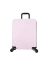 Trolley Unisex rigido Rosa, con 4 ruote girevoli a 360°