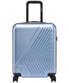 Trolley Unisex rigido Celeste, con 4 ruote girevoli 