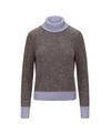 Maglione Donna marrone a collo alto Grazy