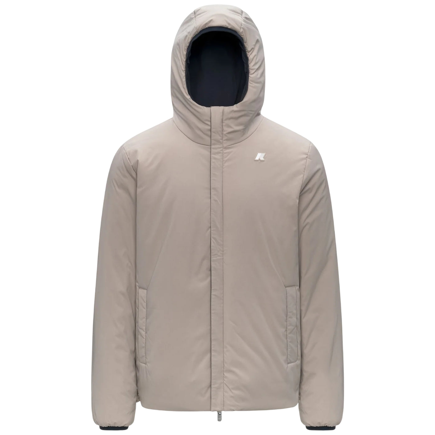 Giacca Uomo corta reversibile con imbottitura sintetica beige