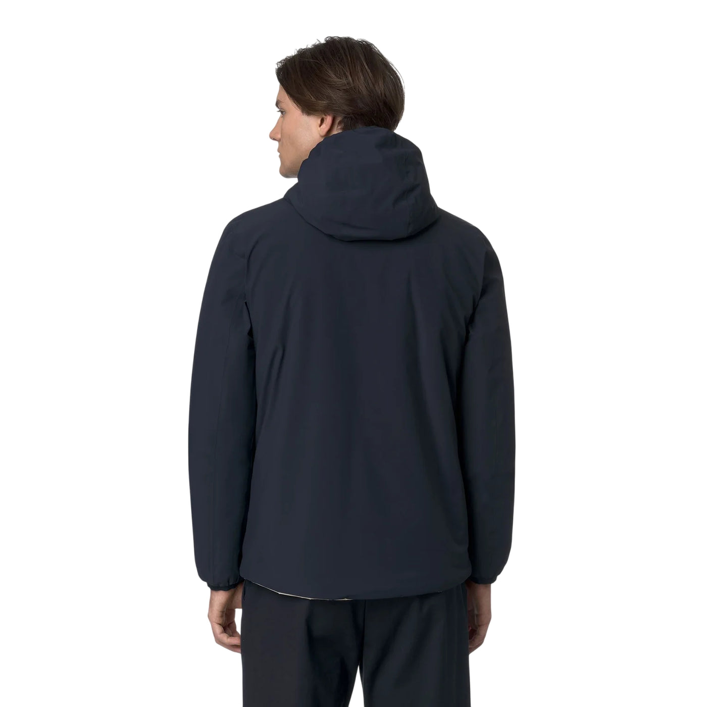 Giacca Uomo corta reversibile con imbottitura sintetica blu modello retro