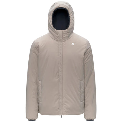 Giacca Uomo corta reversibile con imbottitura sintetica beige