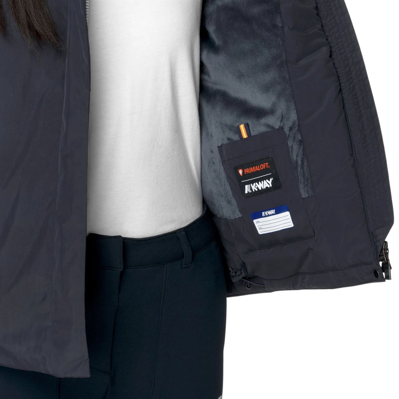 Giubbotto Donna Lil Soft Touch Marmotta Blu dettaglio interno