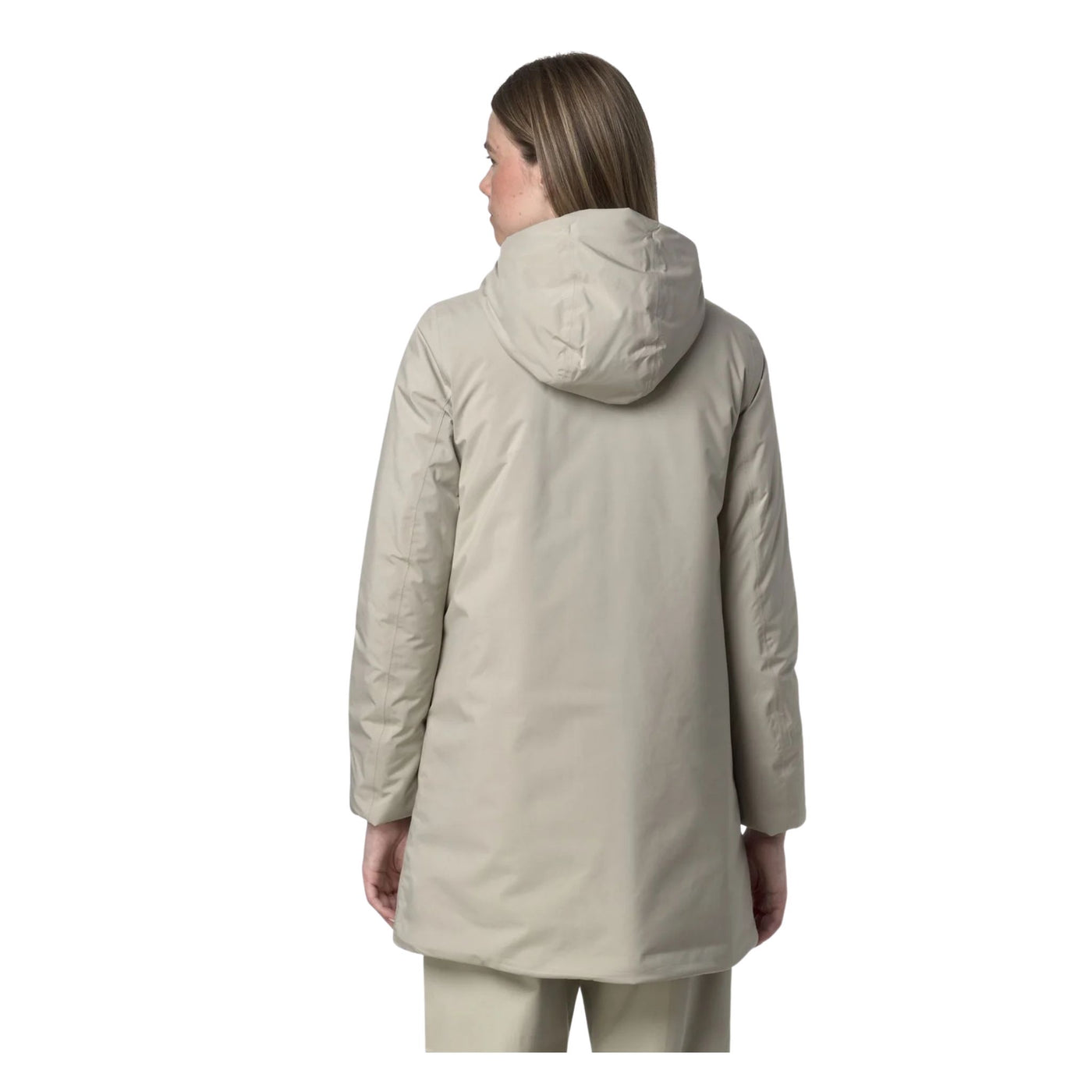 Giubbotto lungoDonna Sophie Soft Touch Marmotta Beige modella retro