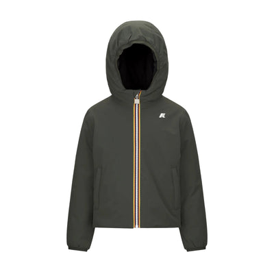 Giacca Bambino corta isolante reversibile verde