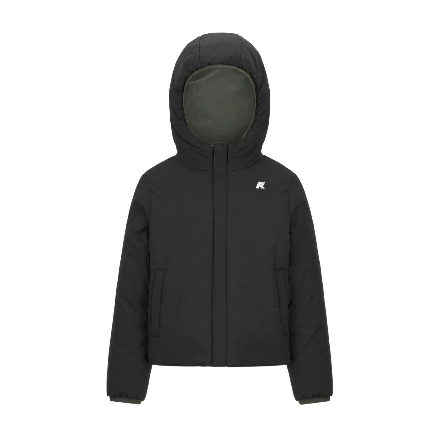 Giacca Bambino corta isolante reversibile nero
