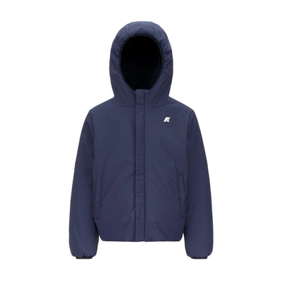 Giacca Bambino corta isolante reversibile Blu