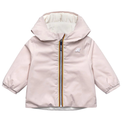 Giubbotto Neonato reversibile con imbottitura rosa