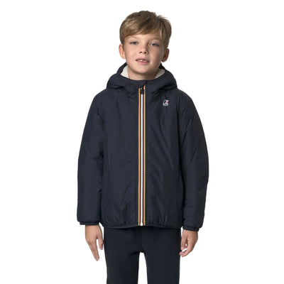 Giubbotto Junior impermeabile Claude Blu modello frontale