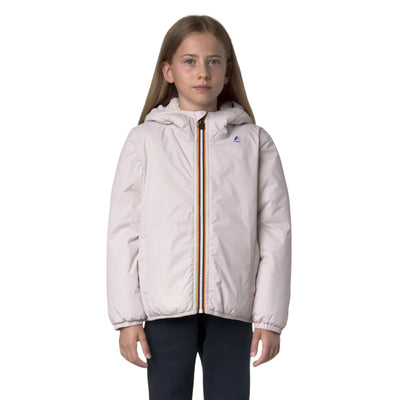 Giubbotto Junior impermeabile Claude Rosa modella frontale