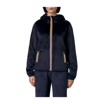 Giubbotto Donna Blu, modello Lily in sherpa, reversibile