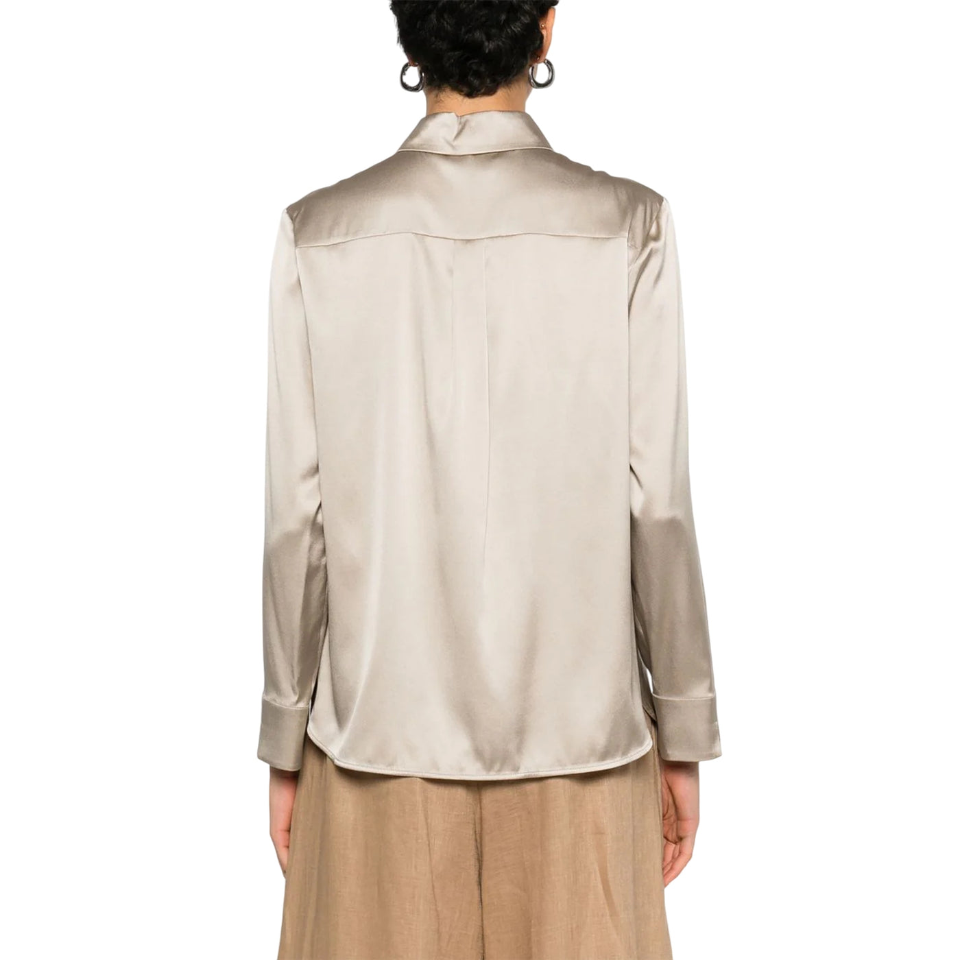 Camicia Donna Kadiak in seta stretch  modella retro
