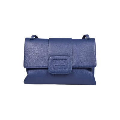 Borsa Donna H-Bag Blu con doppio manico a spalla 