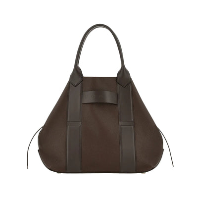 Borsa Shopping Donna Script Media Marrone