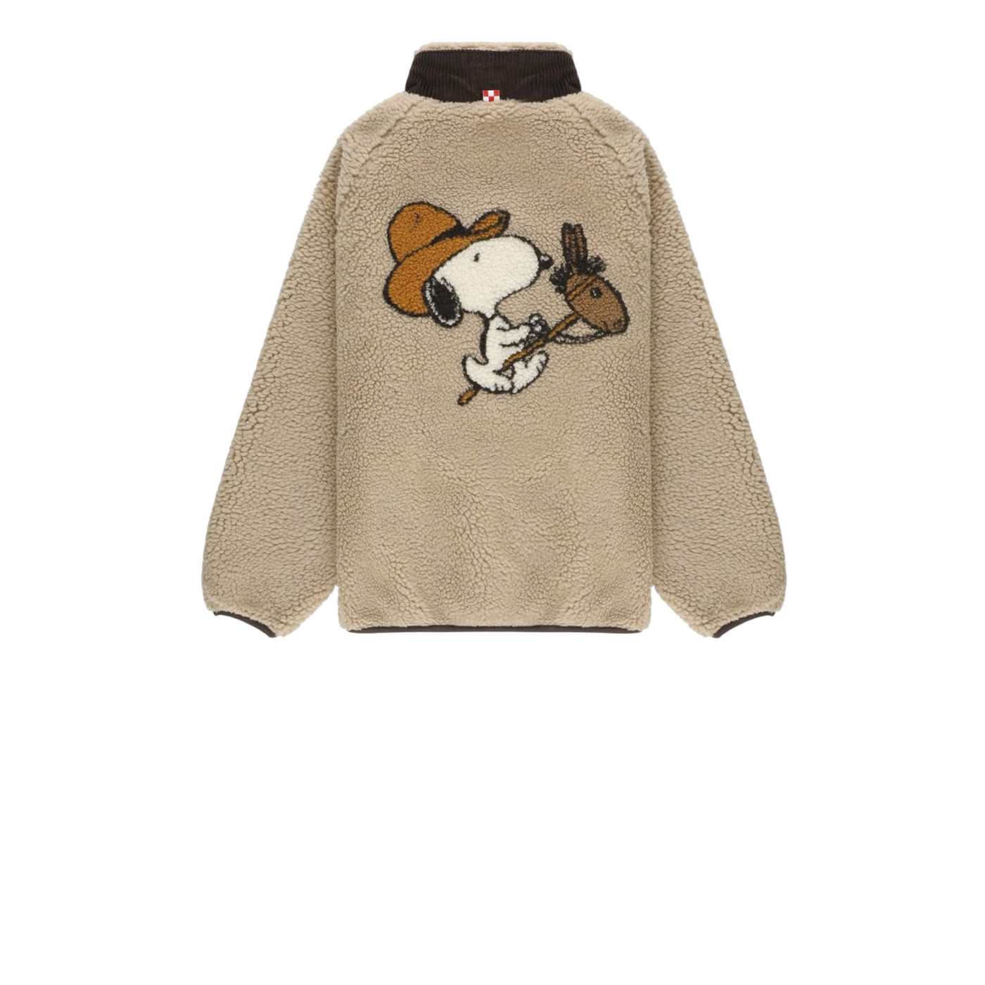 Giubbino Junior in teddy, con stampa Snoopy posteriore