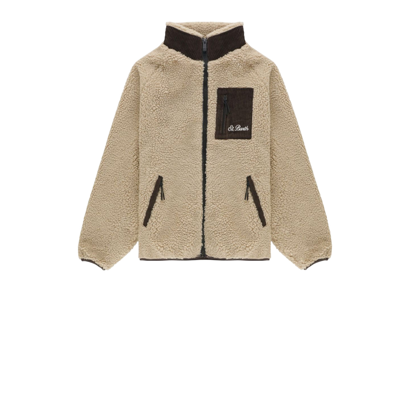 Giubbino Junior in teddy, con stampa Snoopy posteriore