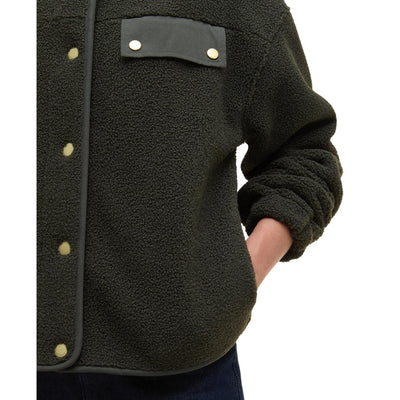 Giacca Donna Teddy modello Mabel Verde oliva dettaglio tasca