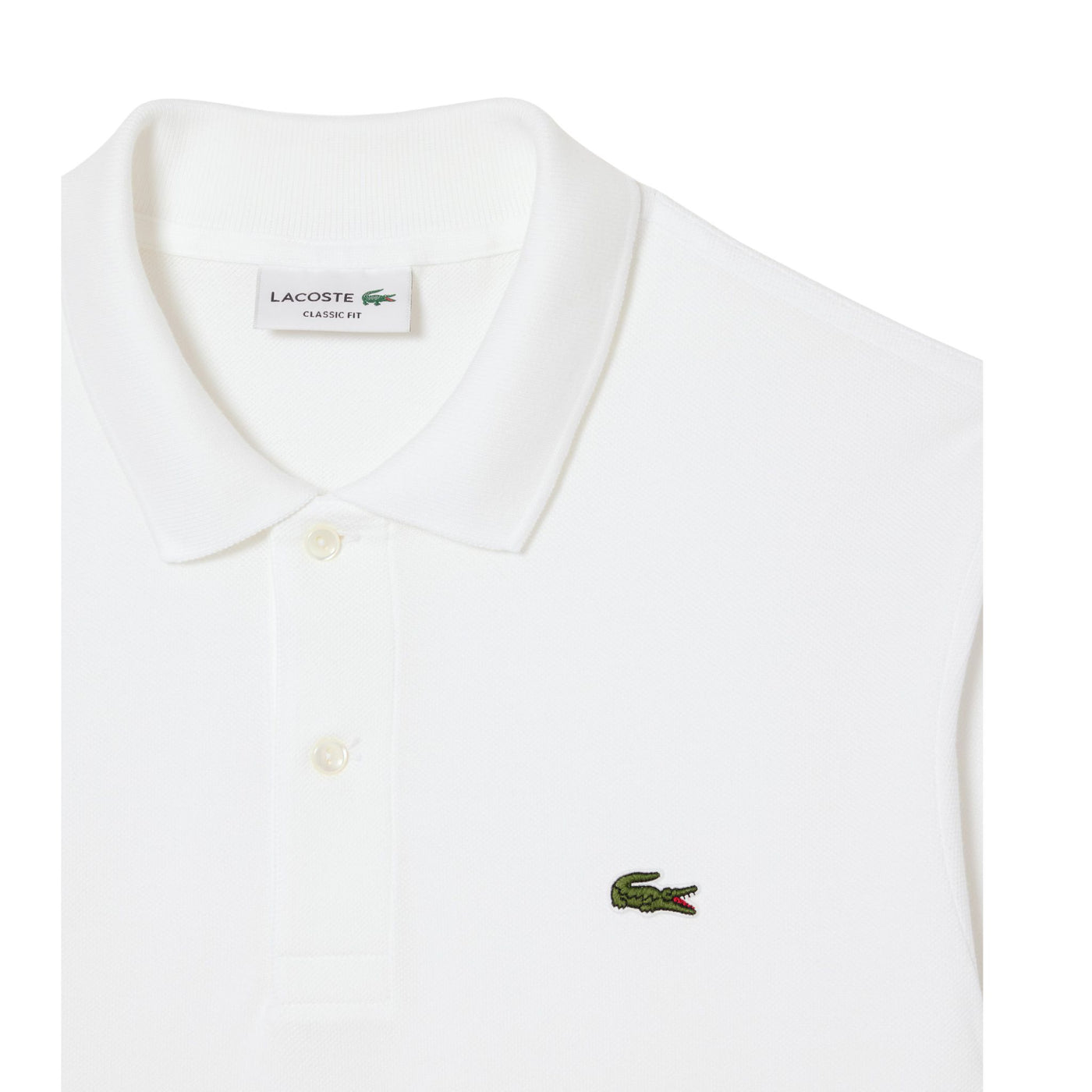Polo Uomo Original a maniche lunghe Bianco dettaglio