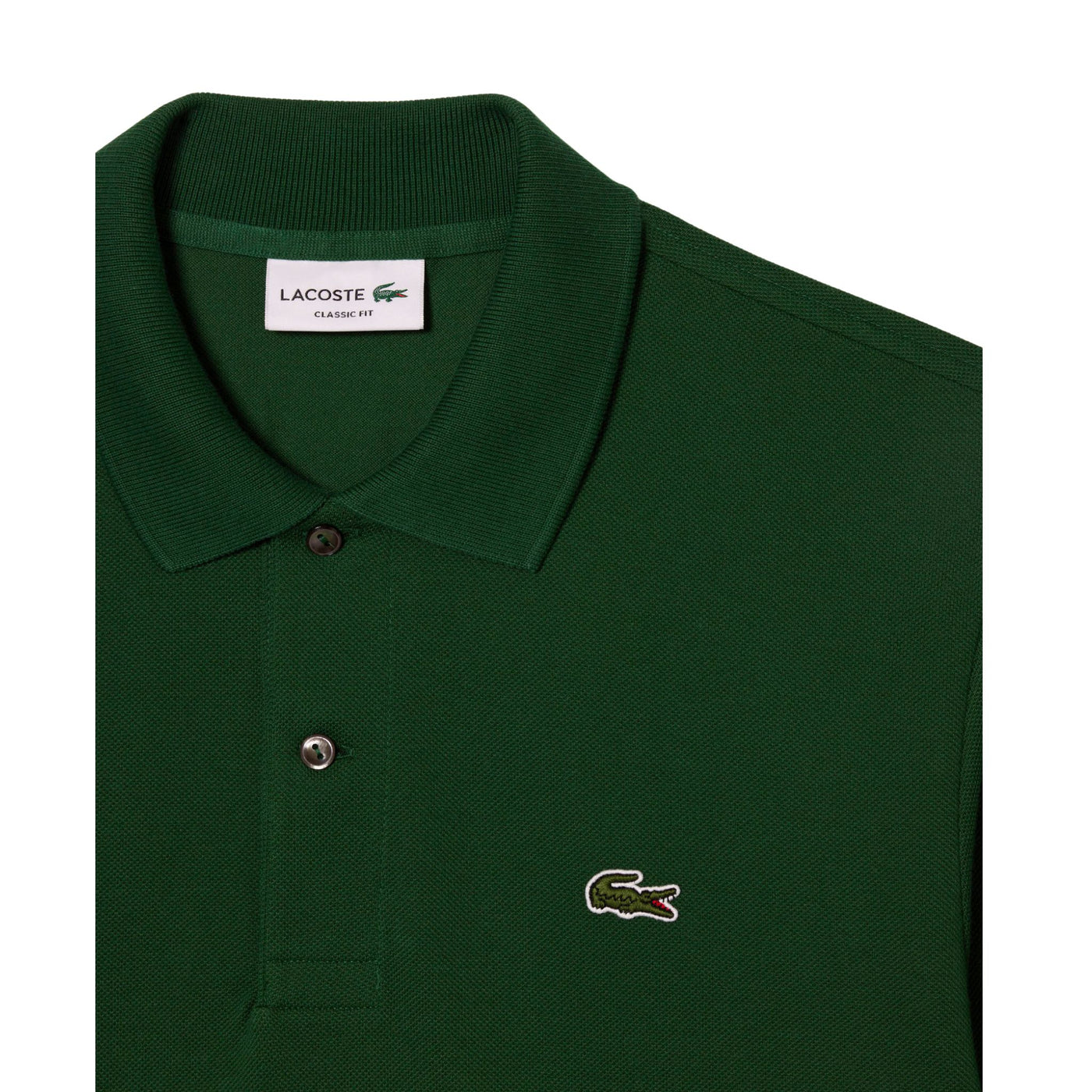 Polo Uomo Original a maniche lunghe Verde dettaglio