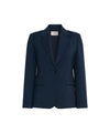 Giacca monopetto Donna in lana stretch Blu