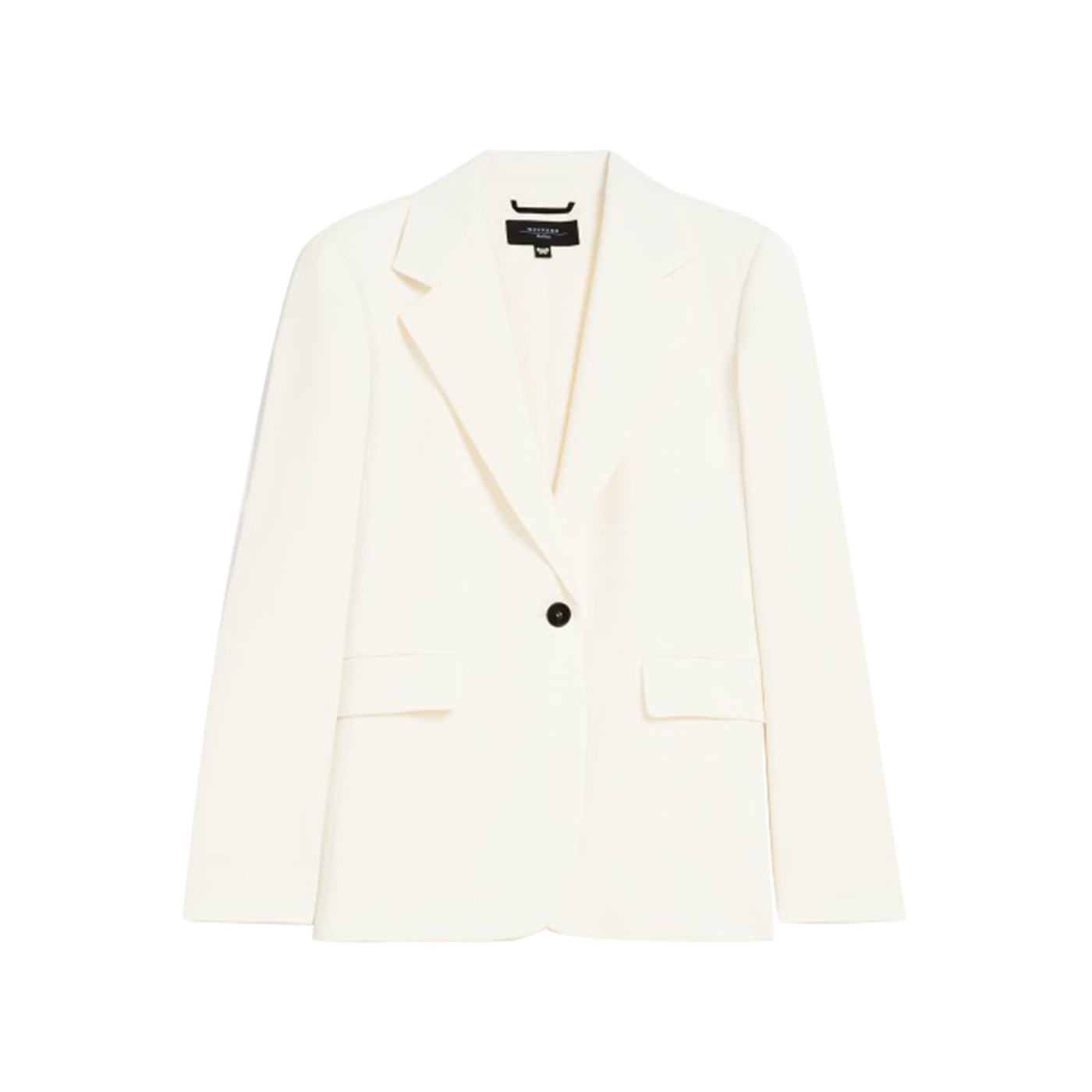 Blazer Donna Bianco monopetto in lana