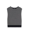 Top Donna dal design rigato Blu