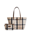 Borsa Donna a spalla trapuntata in tartan Wetherham con pochette