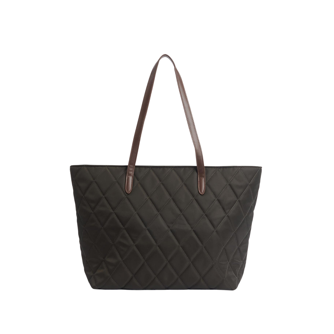 Borsa Donna a spalla trapuntata Verde oliva retro