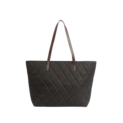 Borsa Donna a spalla trapuntata Verde oliva retro