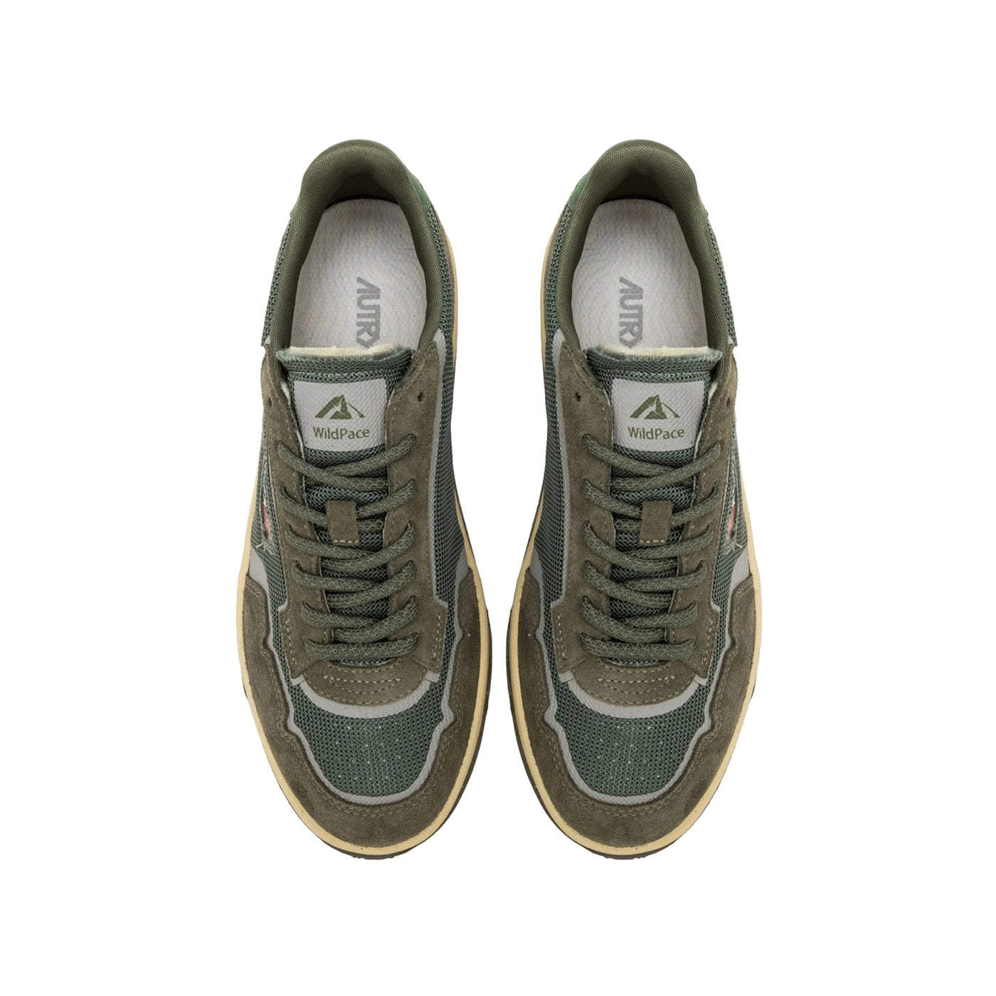 Sneakers Uomo Wildpace Low Verde, con inserti in mesh e punta tonda