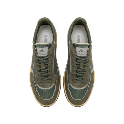 Sneakers Uomo Wildpace Low Verde, con inserti in mesh e punta tonda